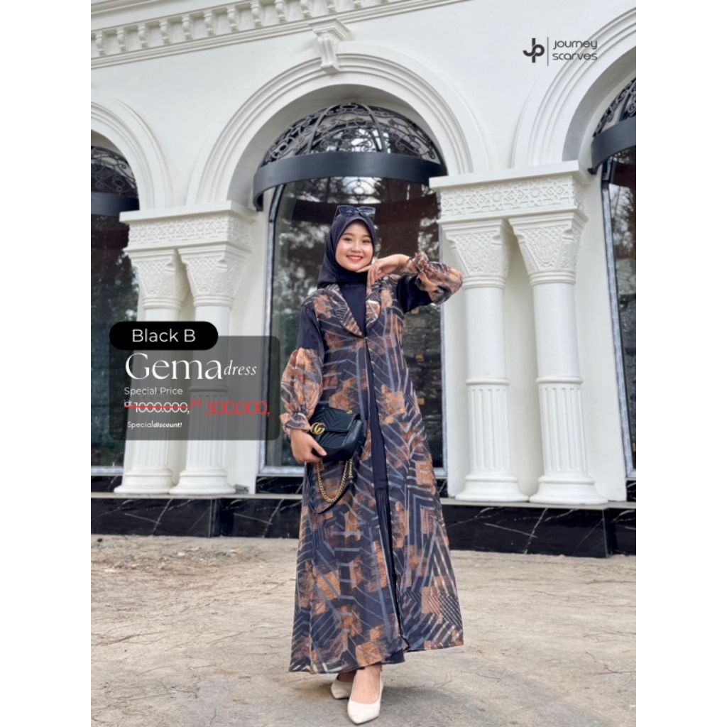 Gamis by Journey✔️Gema dress By journey, gamis motif, gamis journey