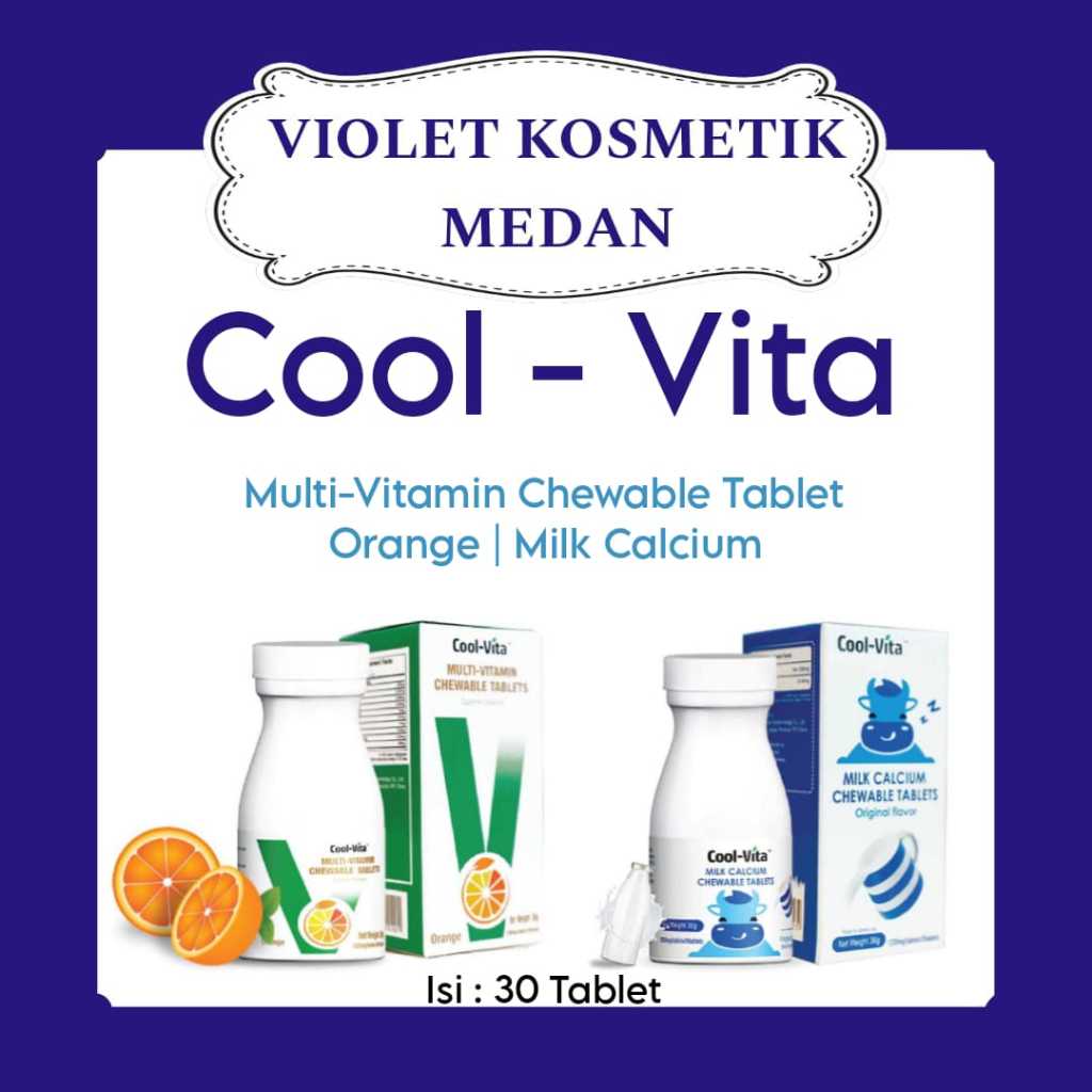Cool Vita Chewable Penggemuk Badan Dan Peninggi Badan Isi 30 Tablet