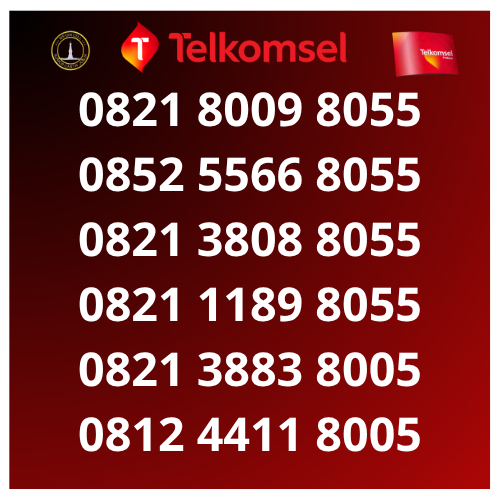 Kartu perdana nomor cantik telkomsel simpati kartu as rapi spesial bos 805 boss 8055 boos 8005