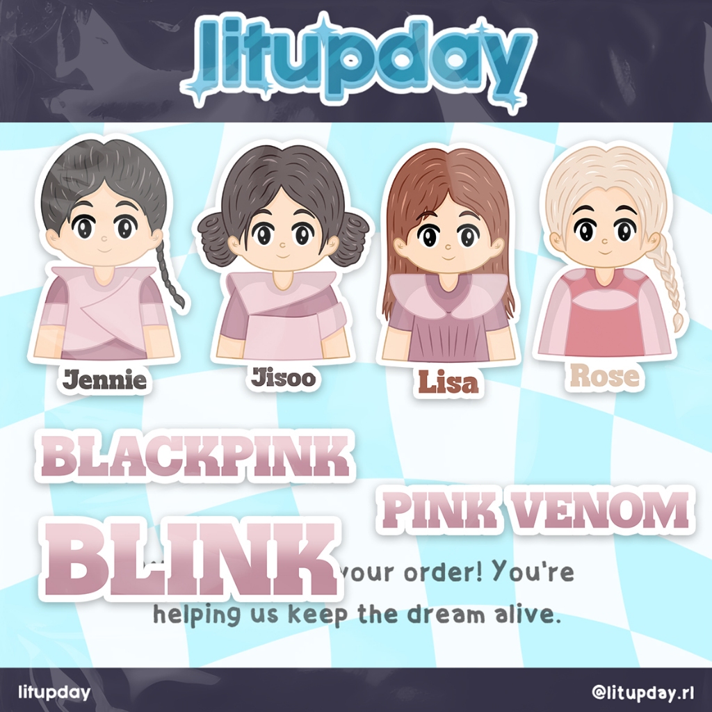 

[Pink Venom] Stiker Kpop Blackpink Die Cut | Stiker Kpop | Anti Air