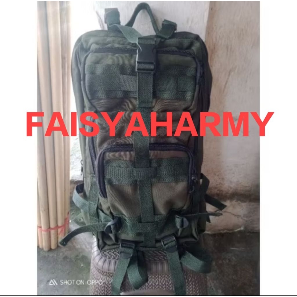 TAS PUNGGUNG WARNA HIJAU ARMY
