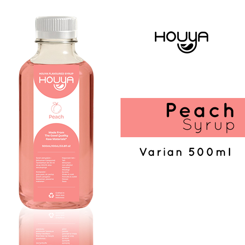 

Houya Peach Syrup 500ml - Sirup Rasa Peach