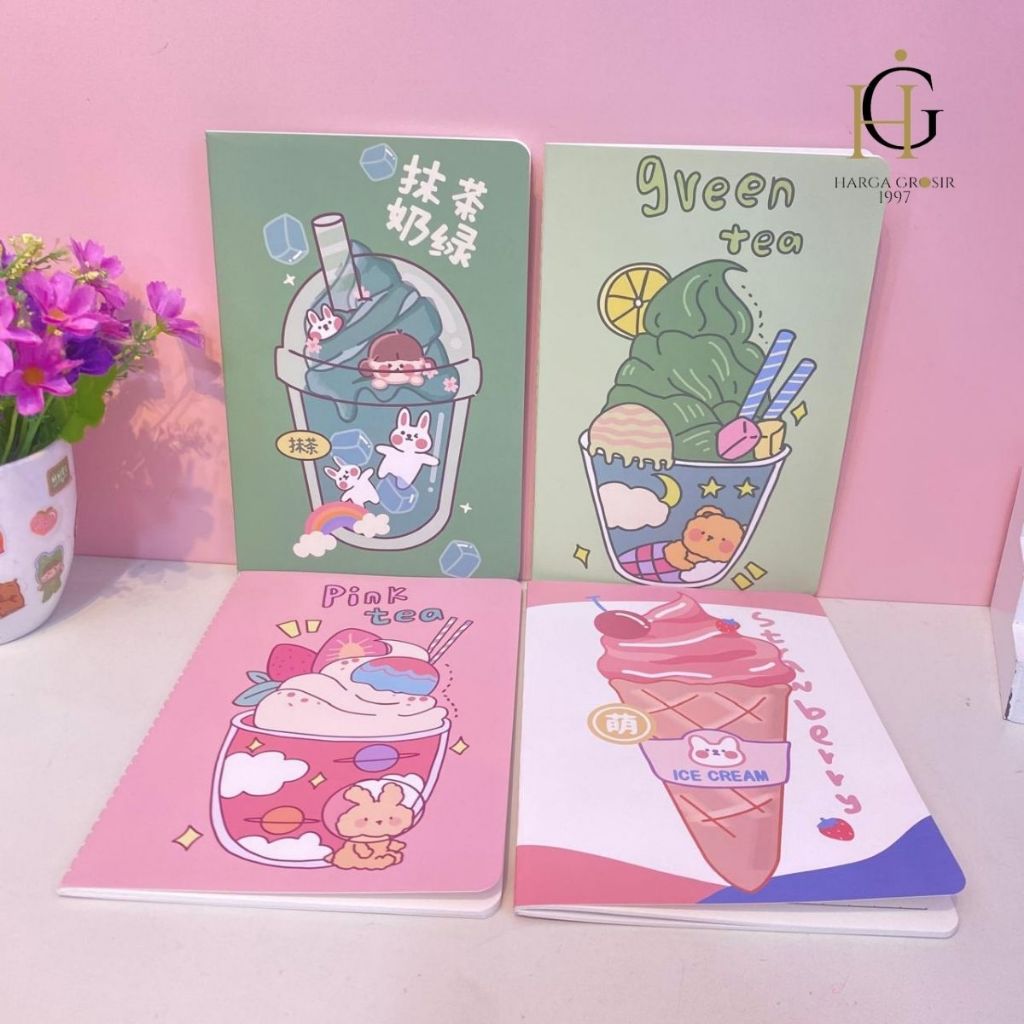 

BUKU STANDAR A5 MINUMAN KELINCI BOBA BK-1997 BOOK Notebook bergaris A5/Buku