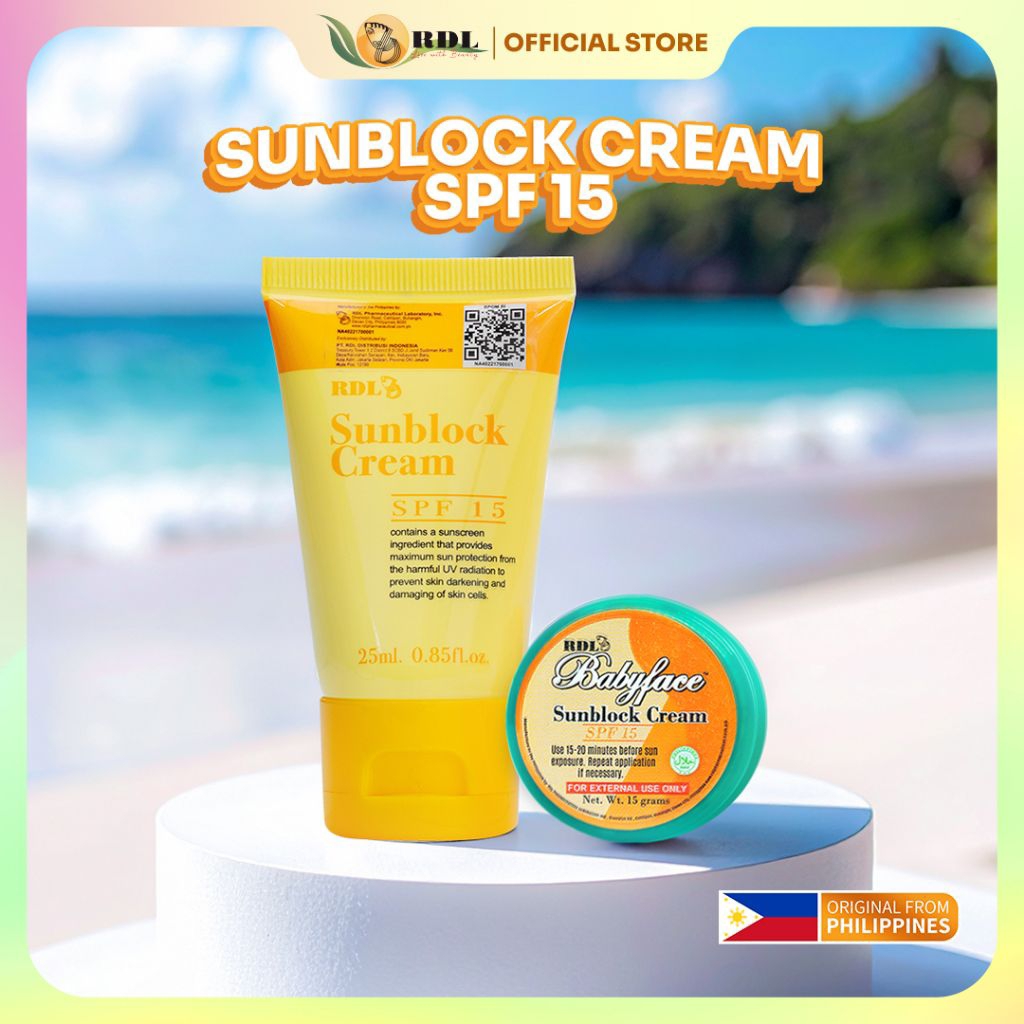 2PCS RDL - Sunblock 15 Gram - Sunblock 25 ML