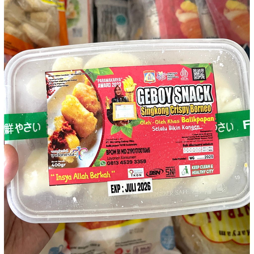 

SINGKONG CRISPY FROZEN BUMBU + SAMBEL GEBOY - GALERI PLASTIK FROZEN FOOD