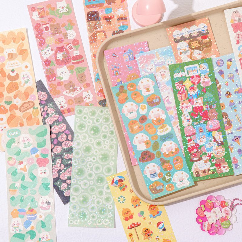 

(COD BISA) STICKER KOREA STICKER DIY DEKOR PHOTOCARD LUCU & UNIK MOTIF RANDOM