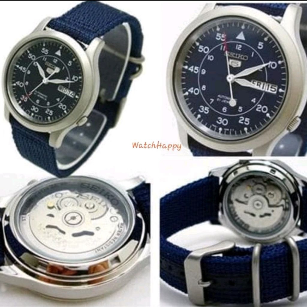 Seiko 5 SNK807 SNK SNK807K2 SNK807K Unisex BlueDial NavyStrap Original
