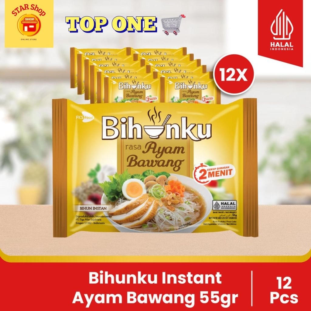 

Paket Bundling - Bihunku Instan - Ayam Bawang - 55gr - 12pcs