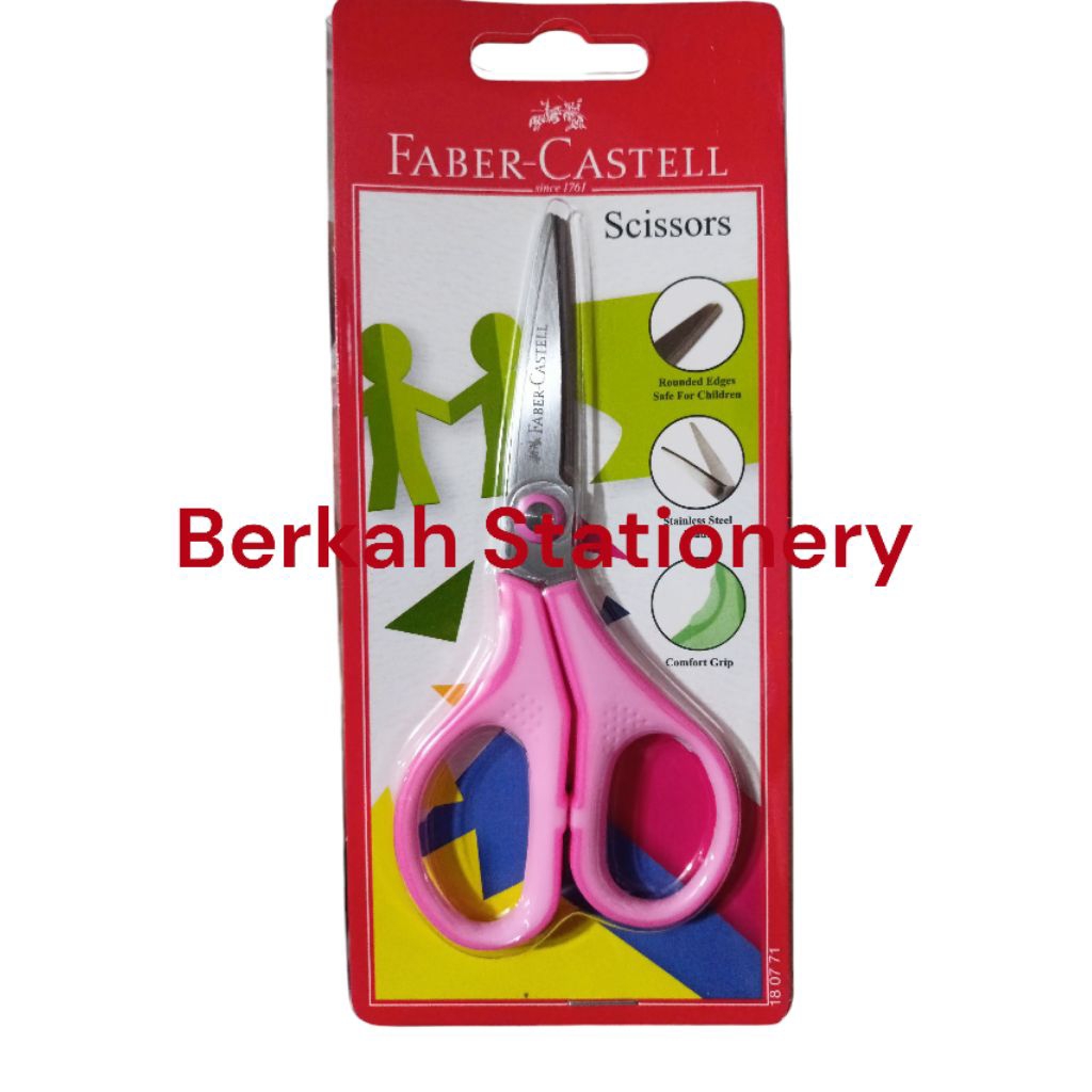 

Gunting/scissors/Stainless Untuk Anak Comfort Grip Faber-Castell