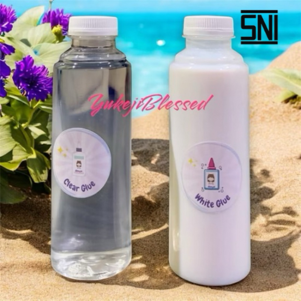 

Clear Glue White Glue 250ML Lem Bahan Pembuat Slime