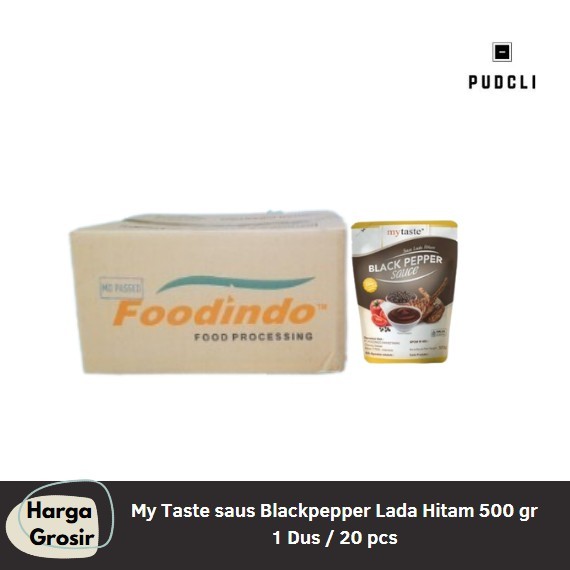 

My Taste saus Blackpepper Lada Hitam 500 gr 1 Dus / Isi 20 pcs