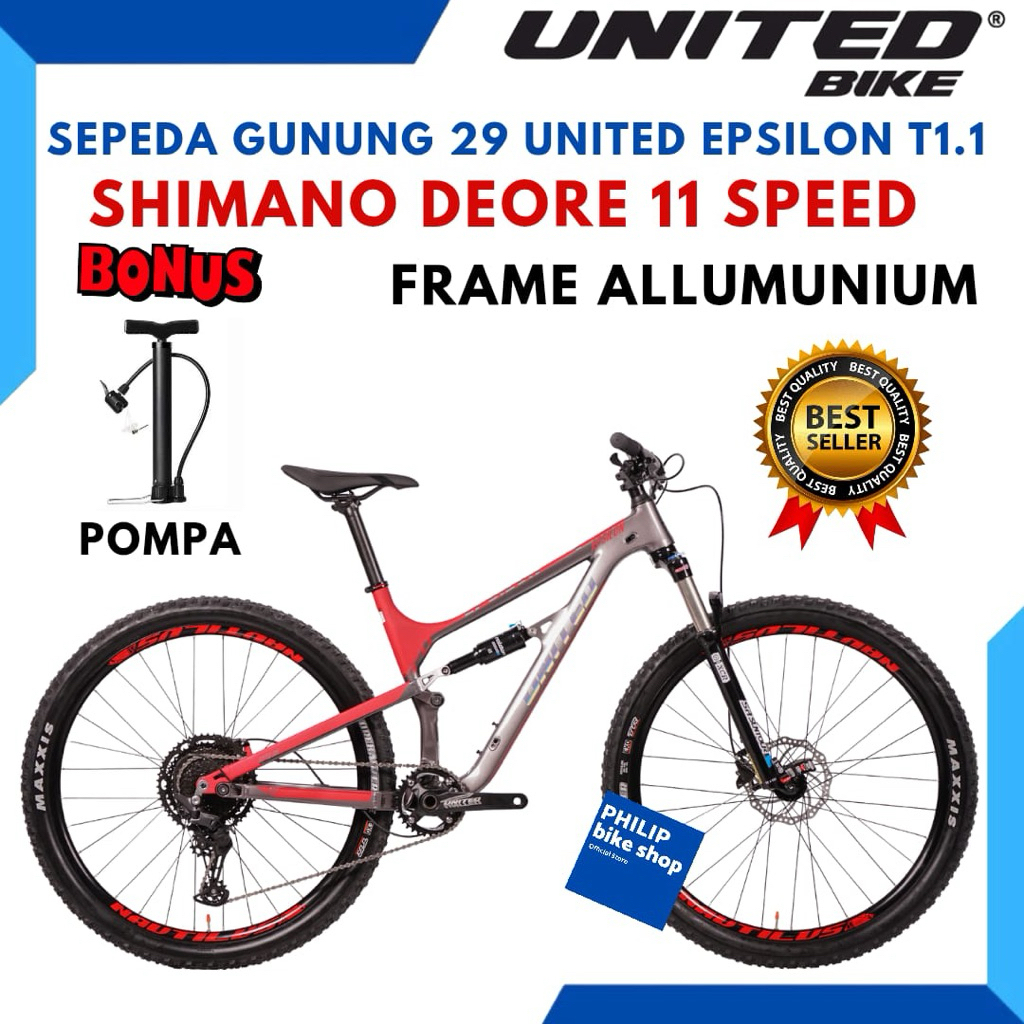 Sepeda Gunung MTB 29 United Epsilon T1.1 Terbaru