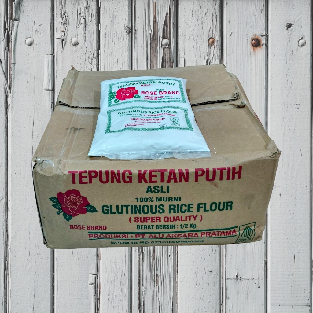 

ROSE BRAND TEPUNG KETAN - 1 KARTON ISI 20 PCS @ 500 gram