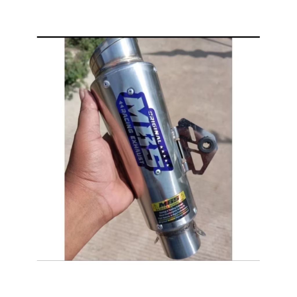 SLINCER KNALPOT MBS ORIGINAL tipe proliner emblem blue titanium