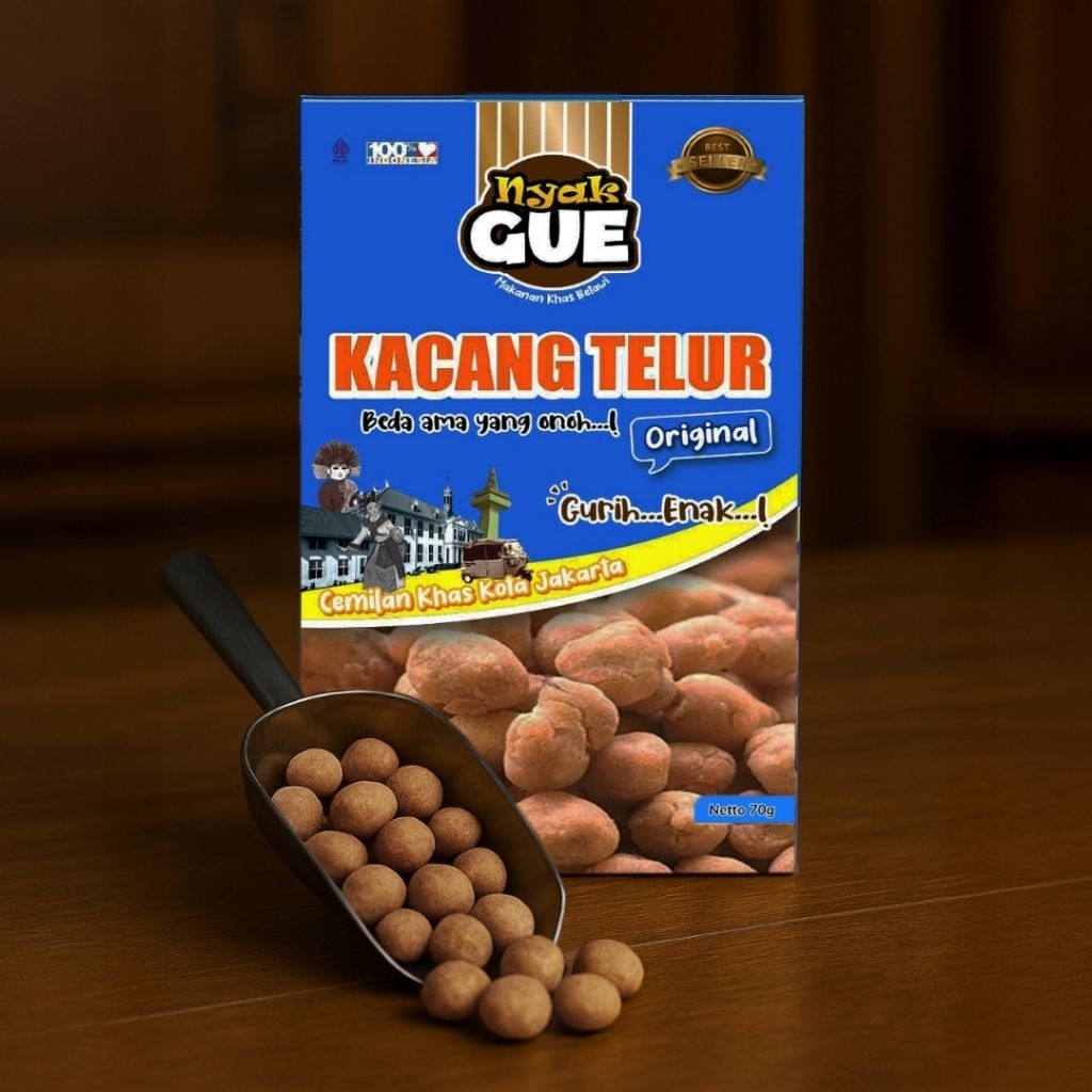 

Kacang Telur Spesial Oleh-Oleh Jakarta Khas Betawi 70g