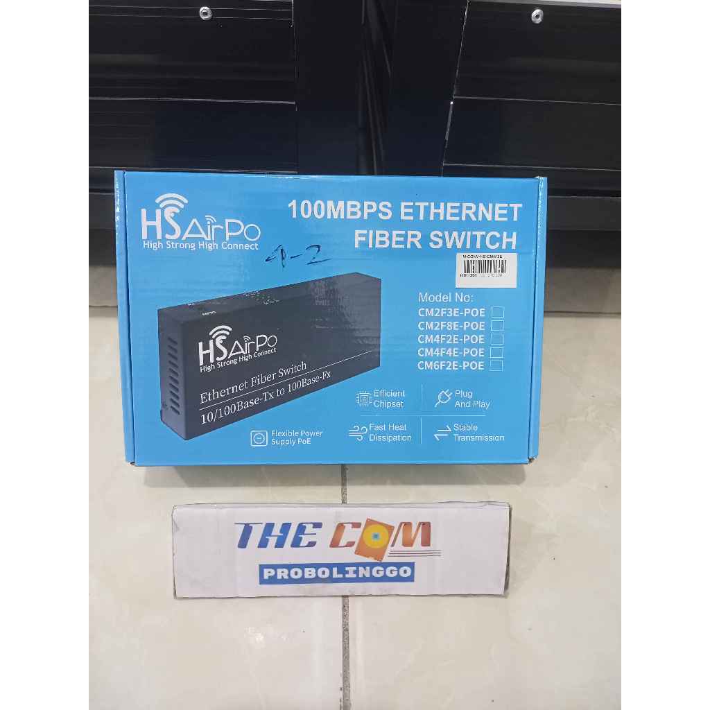 Media Converter HSAIRPO 4SC2LAN / 4FO 2LAN POE - 100Mbps CONVERTER HSAIRPO