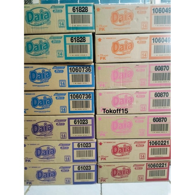 daia detergen renceng 1000 1 dus 72 sachet