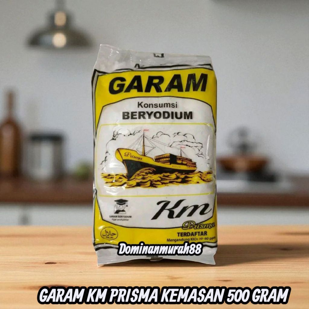 

GARAM DAPUR MURNI BERYODIUM CAP KM KAPAL 500 GRAM / GARAM / GAREM
