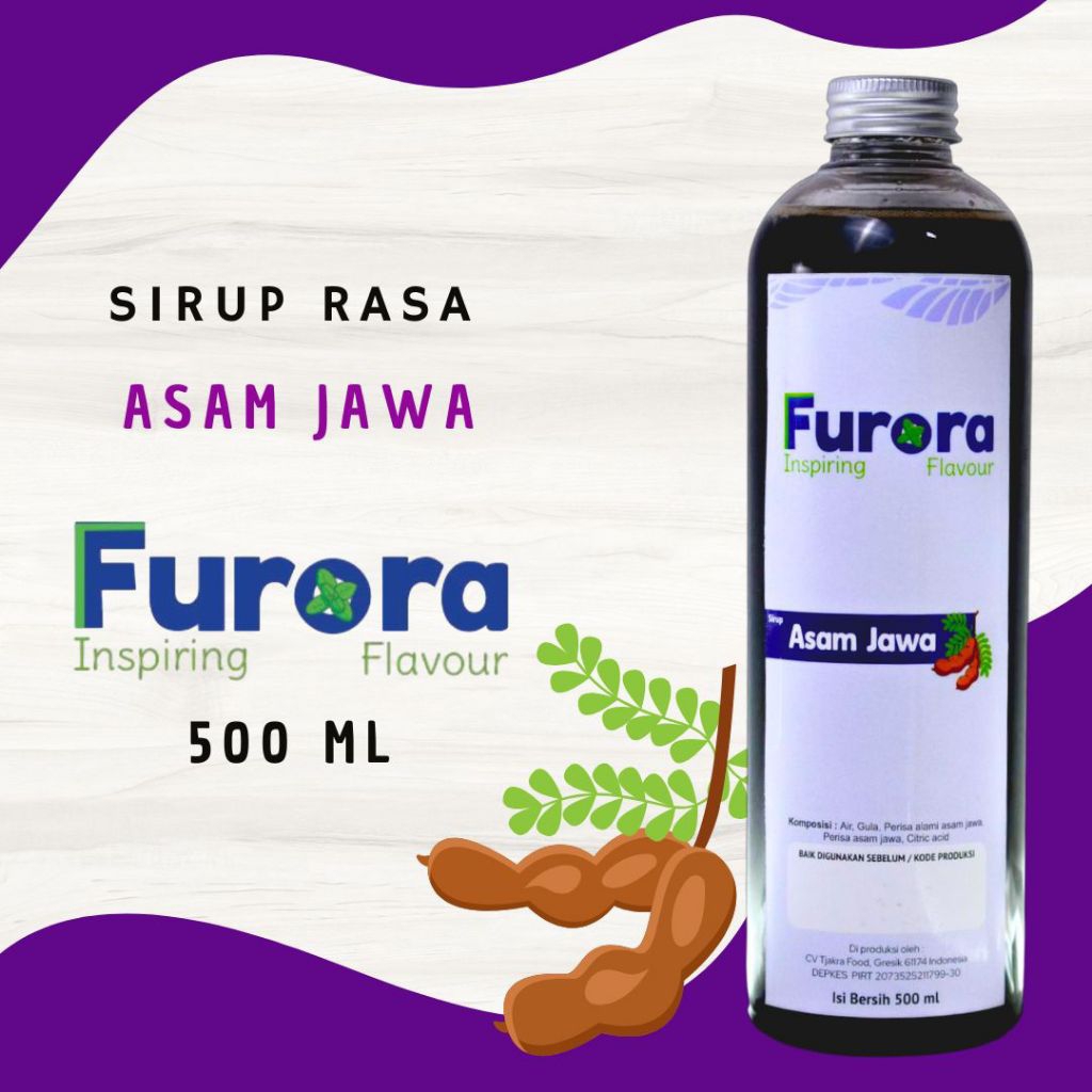 

Sirup Asam Jawa 500 ml - Furora Syrup l Sirup Cafe l Tamarind Syrup