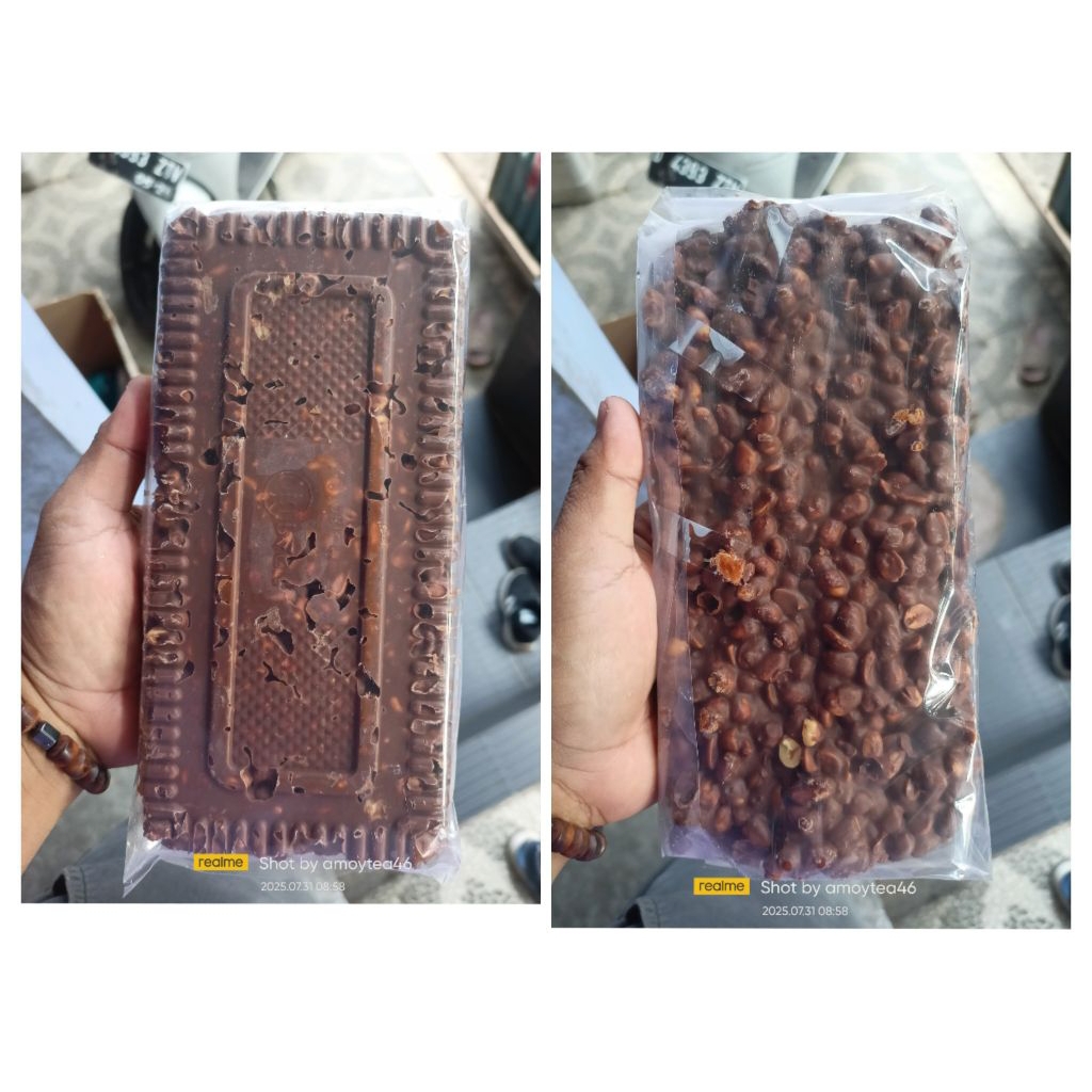 

choklat block peanuts