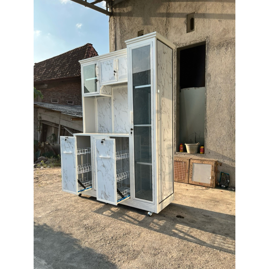 RAK PIRING MINIMALIS DARI ACP DAN KERANGKA ALUMUNIUM  | RAK PIRING ACP MINIMALIS