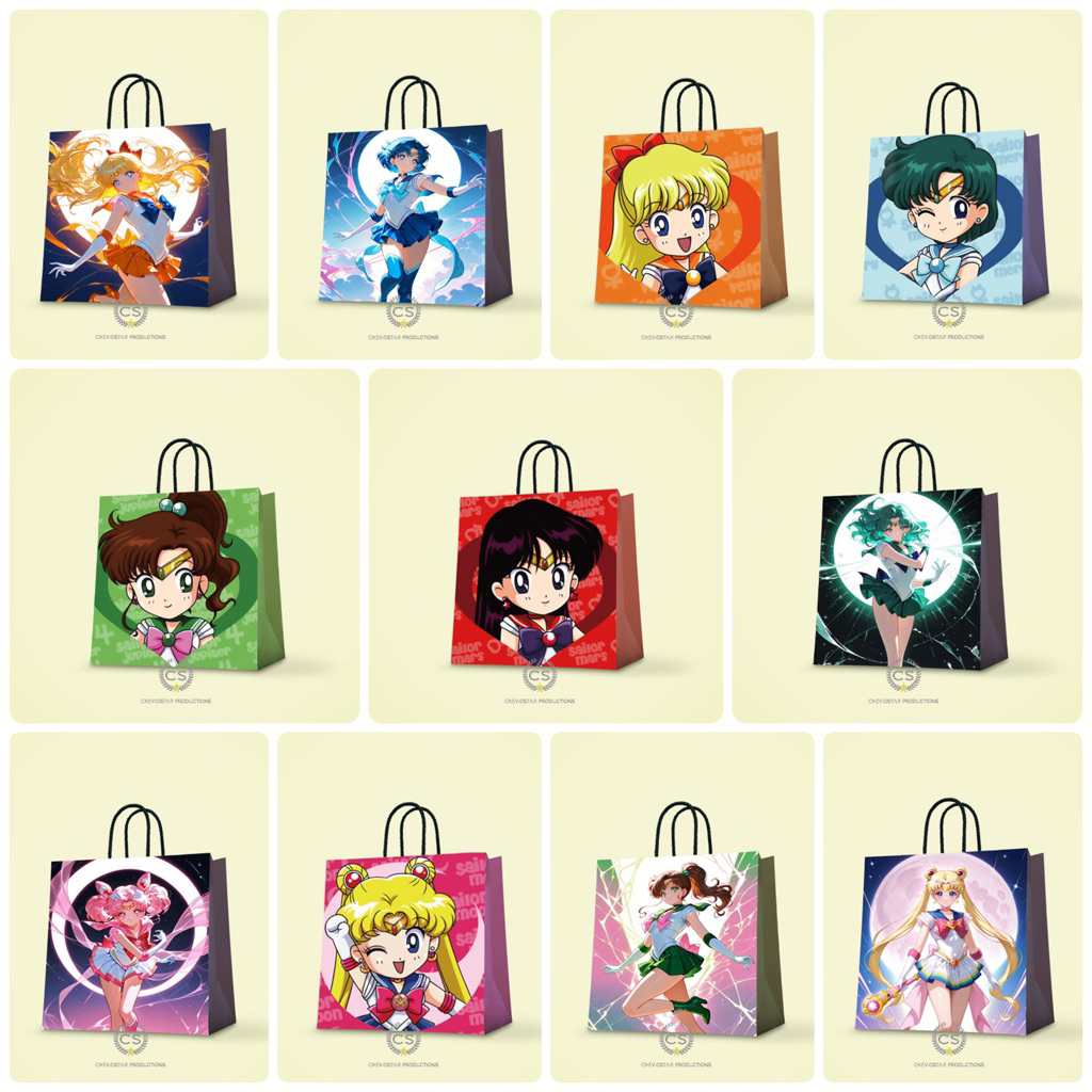 

Paperbag Custom Sailormoon Goodie Bag Ulang Tahun Anak Tas Kado Tas Kertas Hampers Birthday