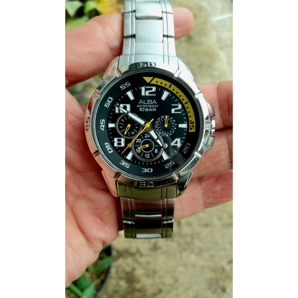 JAM TANGAN PRIA ALBA V33J-X408 original seken preloved