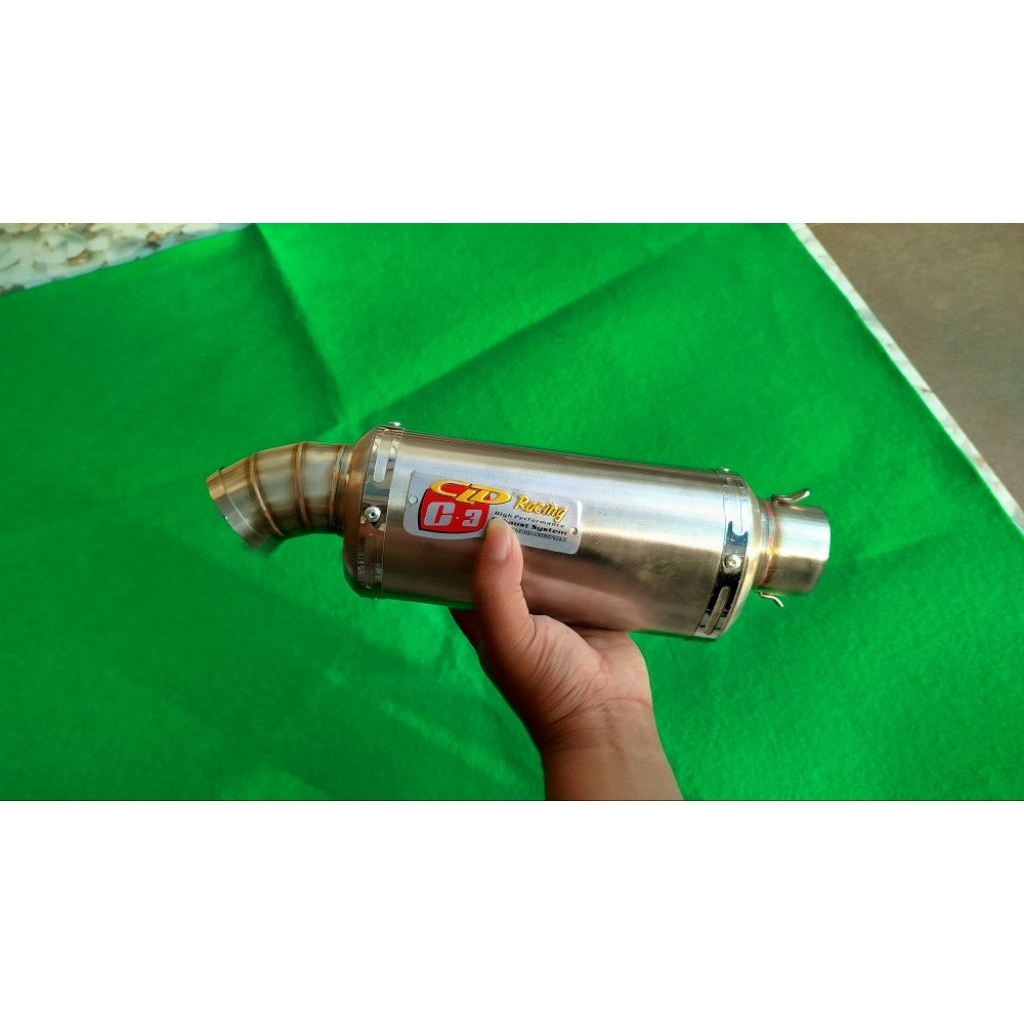 SLENCER KNALPOT CLD C3 OVAL KNALPOT RACING CLD C3 OVAL 20CM KNALPOT RACING CLD C3