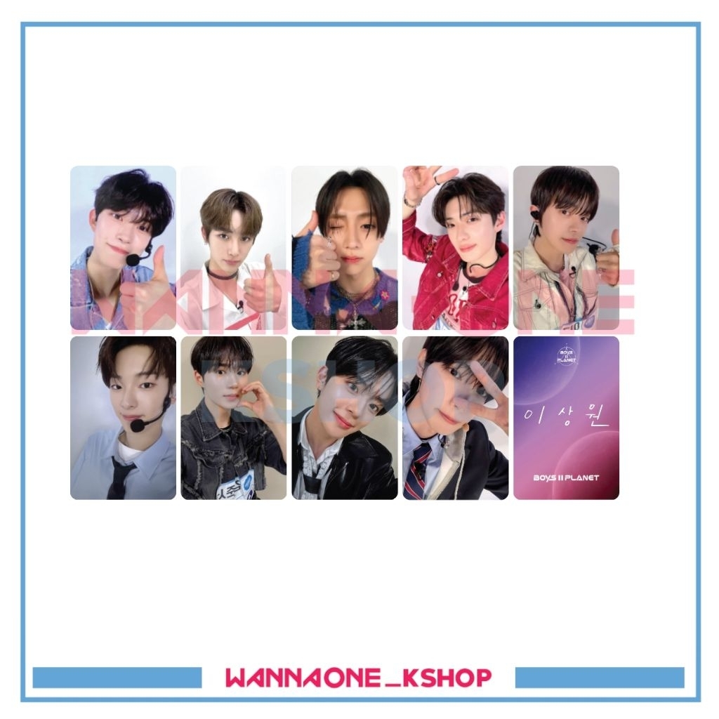 photocard boys planet 2 VER. 1 planet card