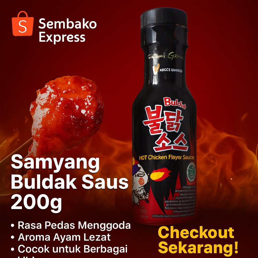 

Samyang Buldak Saus Pedas 200g – Hot Chicken Flavor Asli Korea