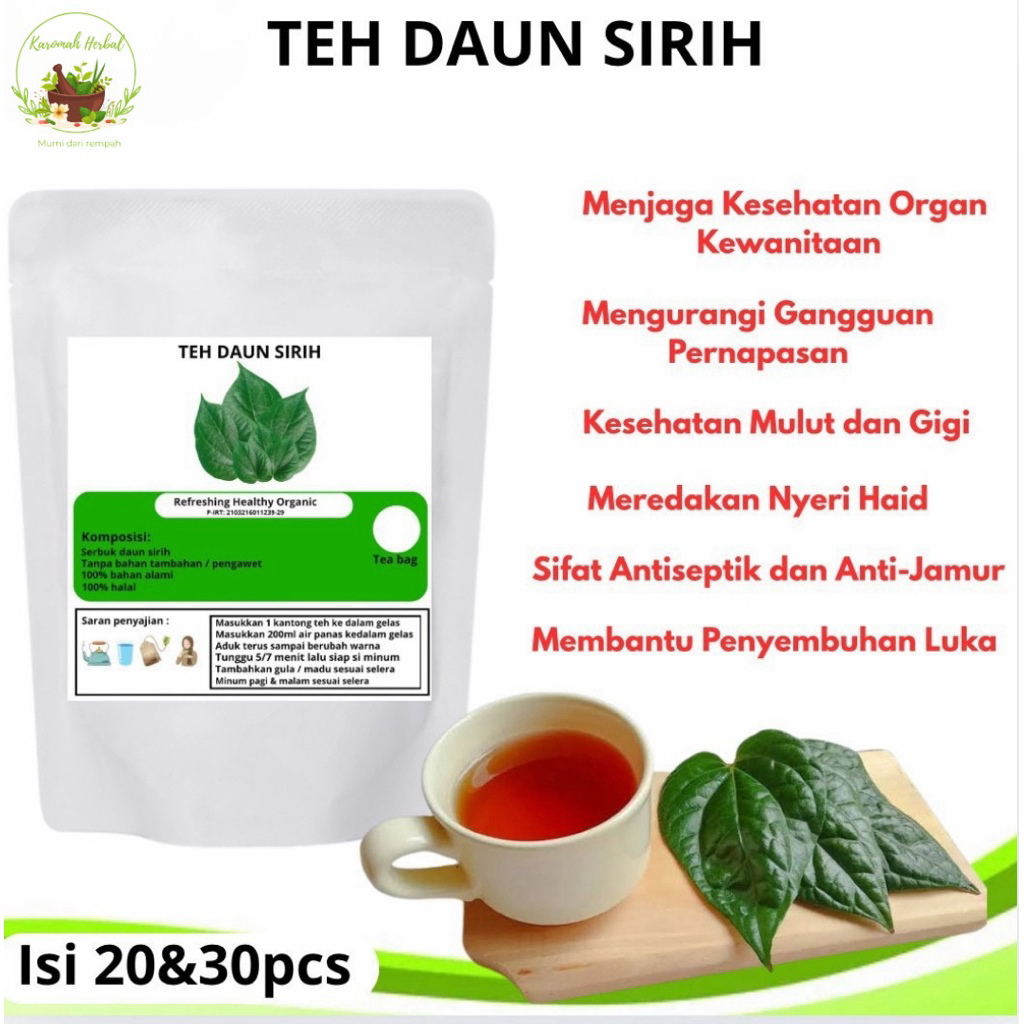 

TEH DAUN SIRIH HIJAU ( isi 20&30pcs )