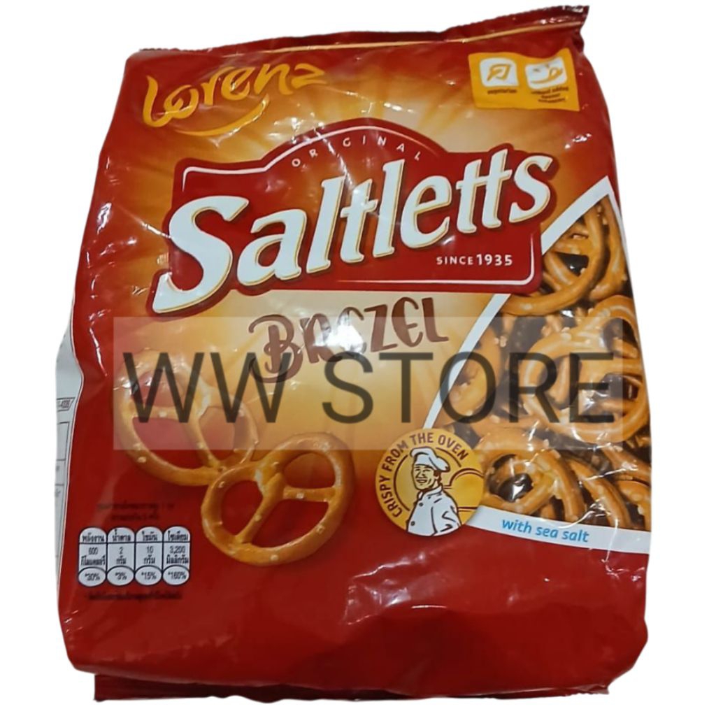 

Biskuit pretzel Polandia Poland Lorenz ORIGINAL Saltletts BREZEL with Sea Salt 150g