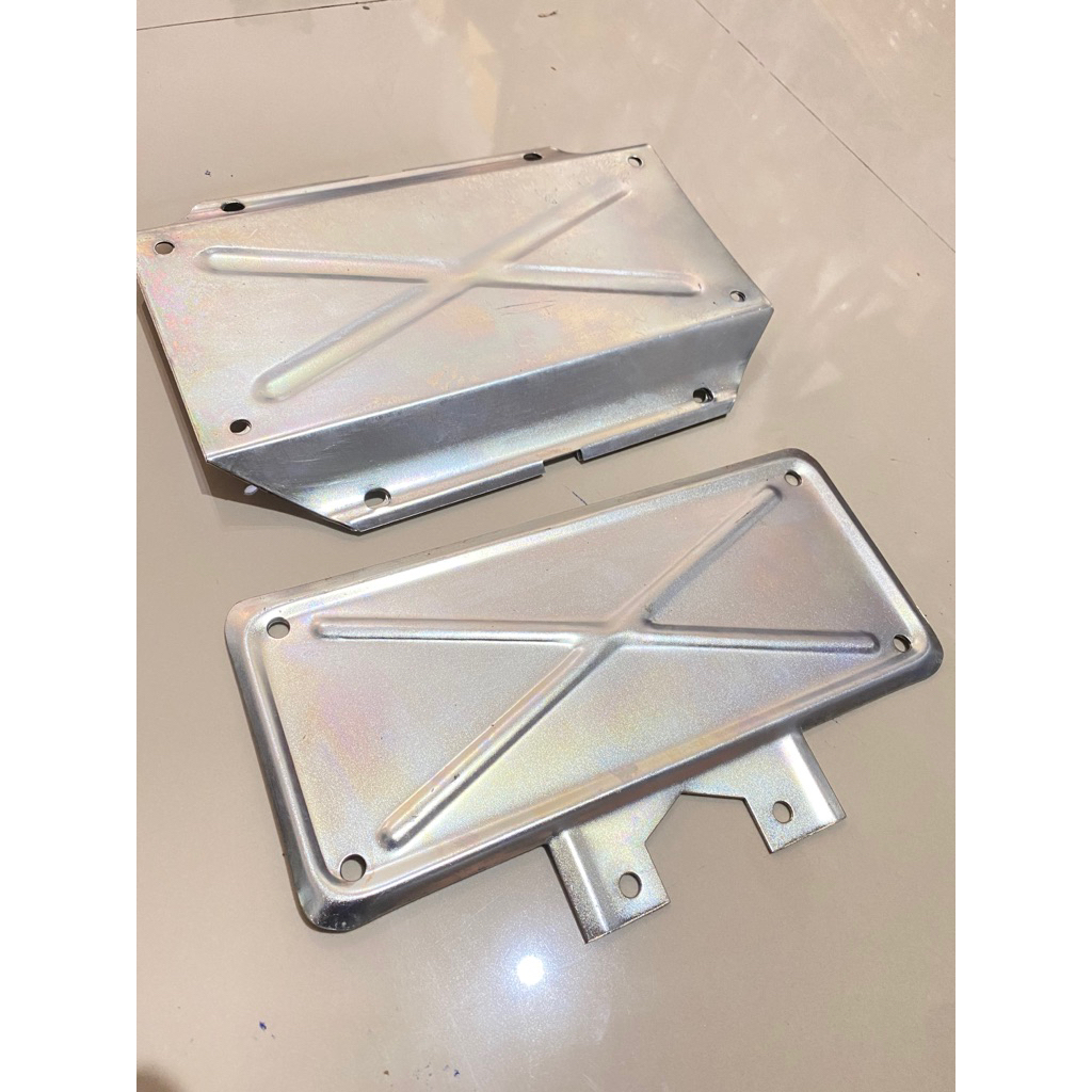 frame plat nopol / tatakan plat nomor vespa bahan besi