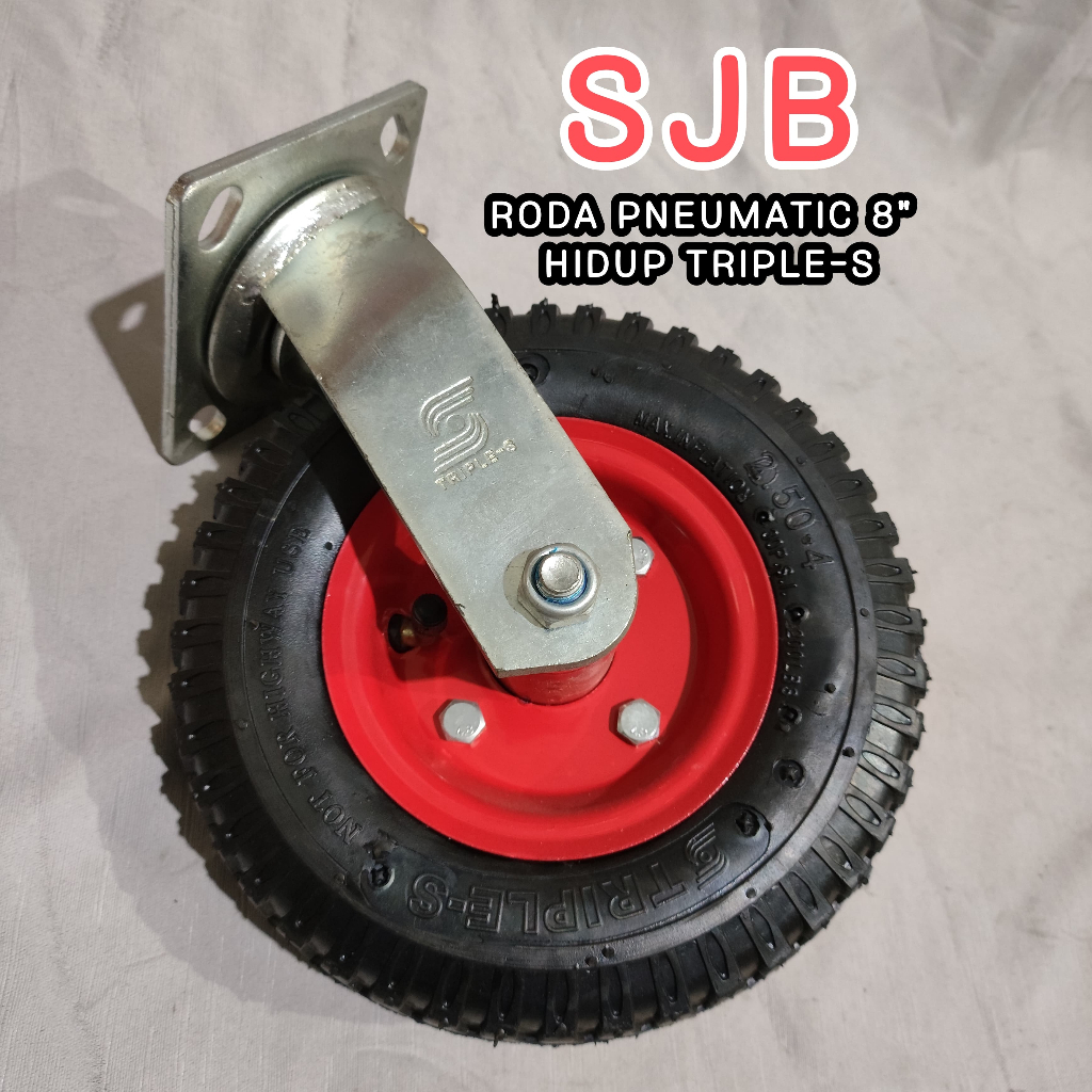 RODA PNEUMATIC 8"/10" TRIPLE-S (HIDUP/MATI)