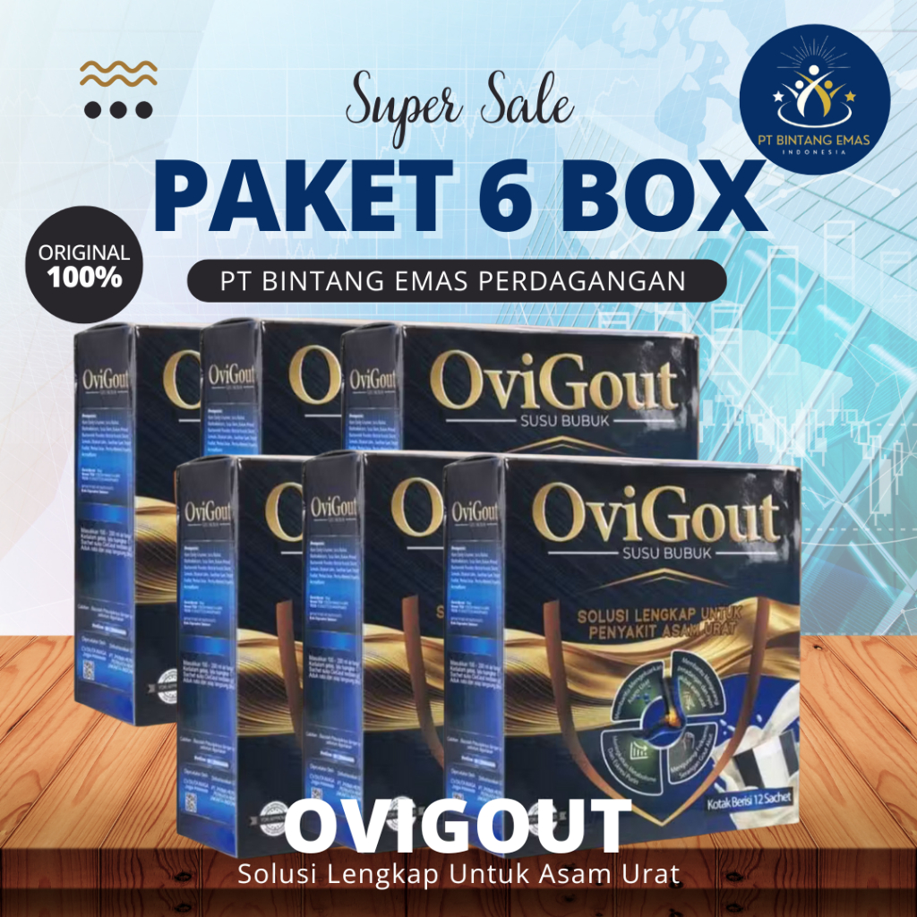 

OVIGOUT MILK ASAM URAT PAKET 6 BOX | 100% Asli Original Resmi PT Bintang Emas Perdagangan Indonesia