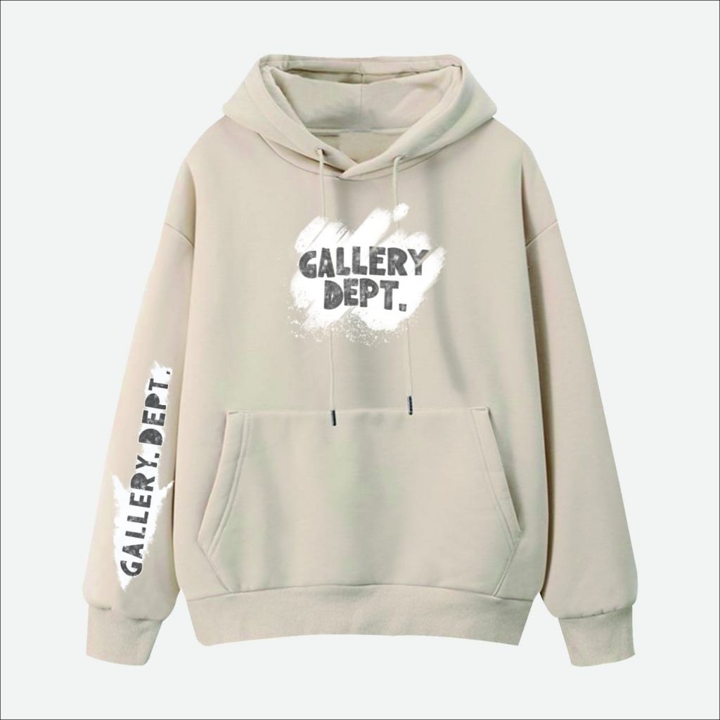 sweater Hoodie unisex motif terbaru GALLERY DEPT/Hoodie pria wanita kekinian model Korean style
