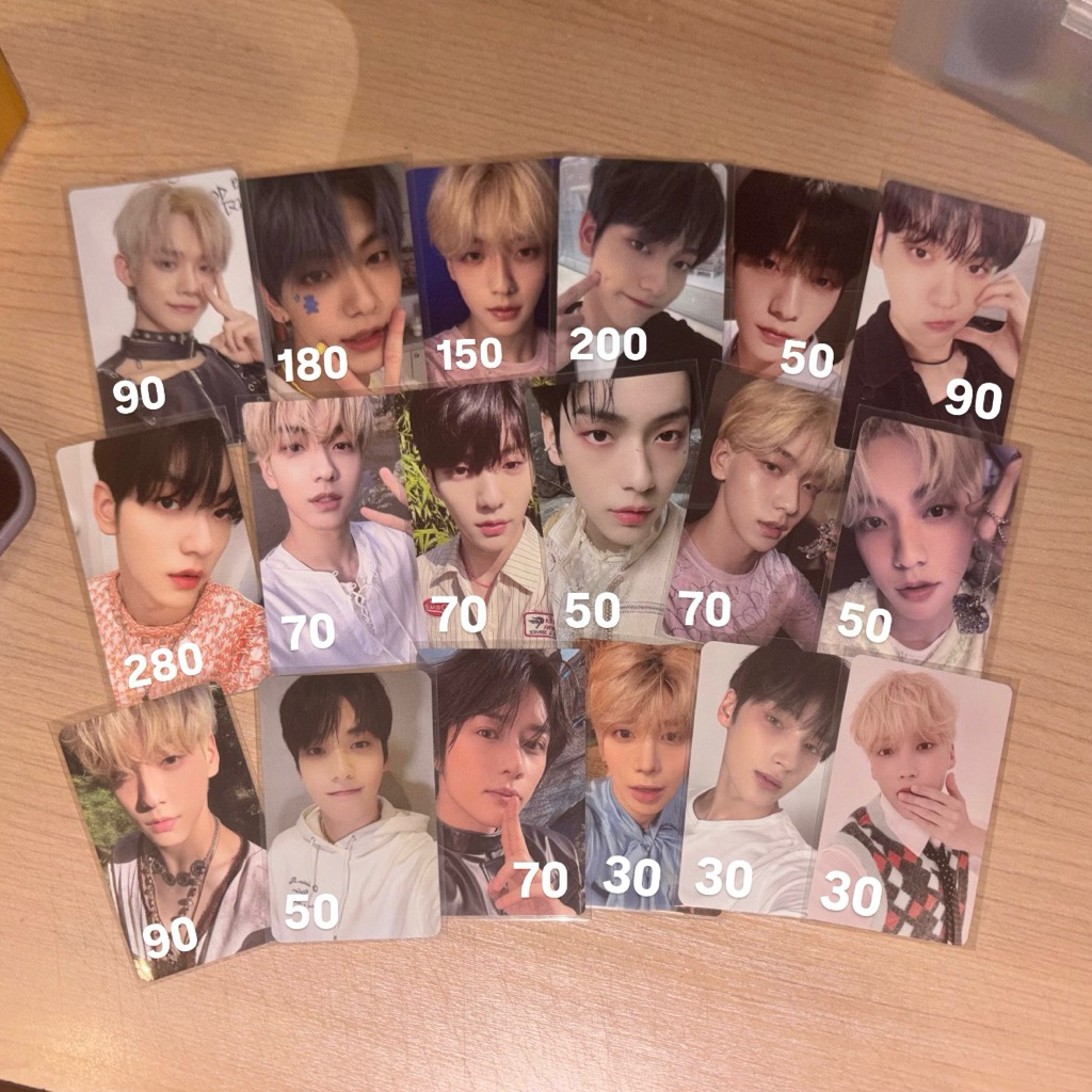 ( txt ) photocard official soobin yeonjun beomgyu taehyun hueningkai