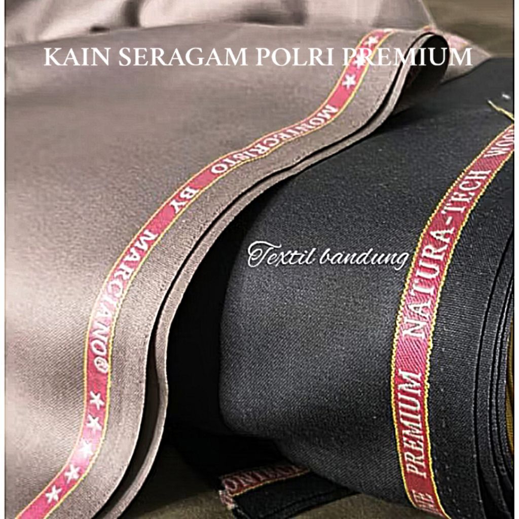 Kain Polri atas bawah semi wool montecristo premium, seragam polri pdh pdu