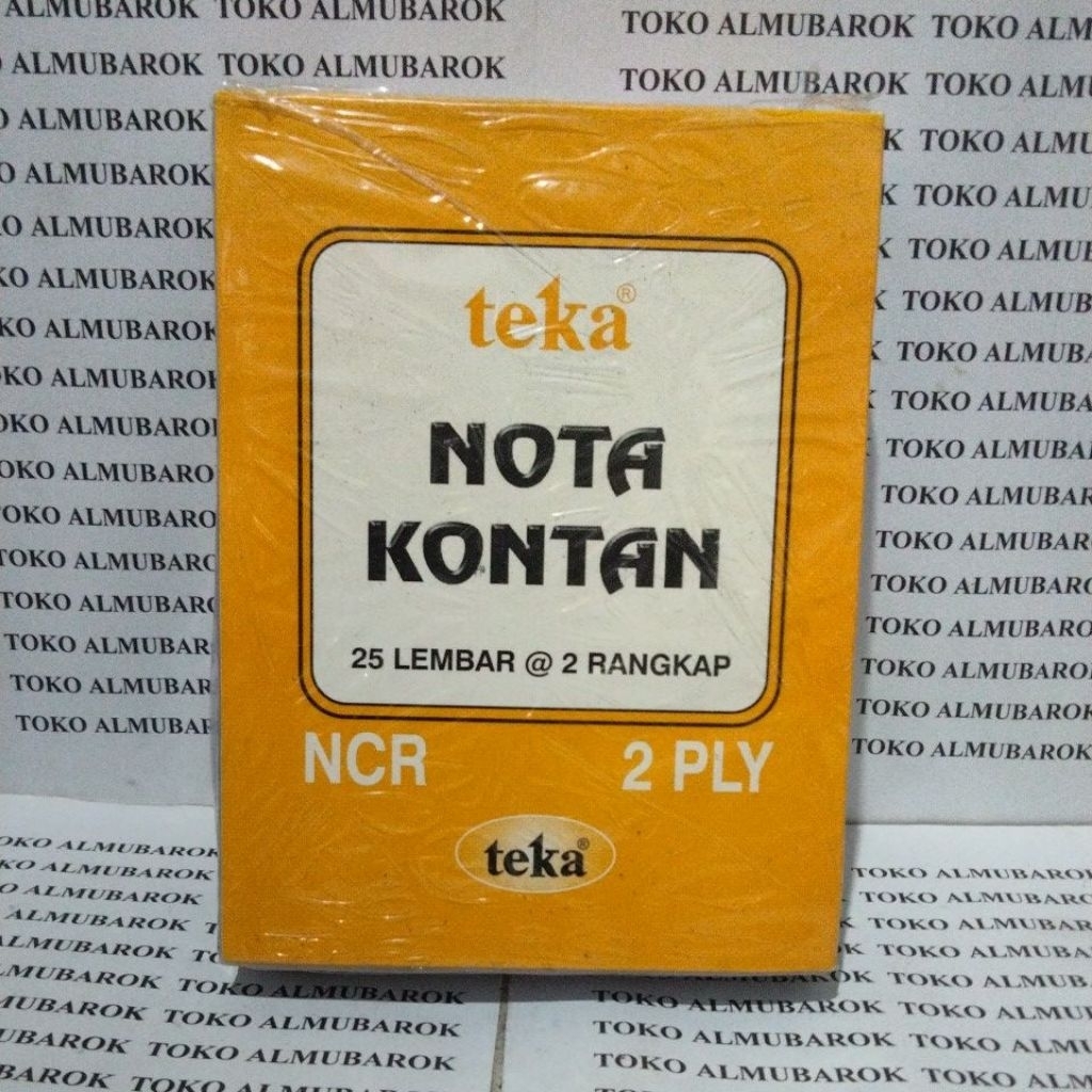 

buku nota kontan besar 25 lembar @ 2 rangkap 1slop isi10 pcs