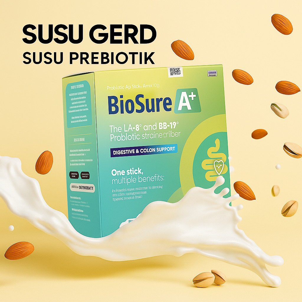 

BIO SURE A+ SUSU BIJI PROBIOTIK SUSU PENCERNAAN DIARE,SEMBELIT DAN SAKIT PERUT