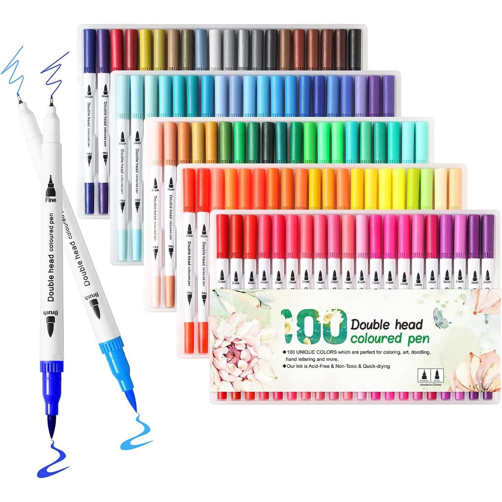 

(Ready Stok Lokal)Drawing Marker 2 Ujung - Spidol Warna Anak, Alat Lukis & Gambar, Perlengkapan Sekolah