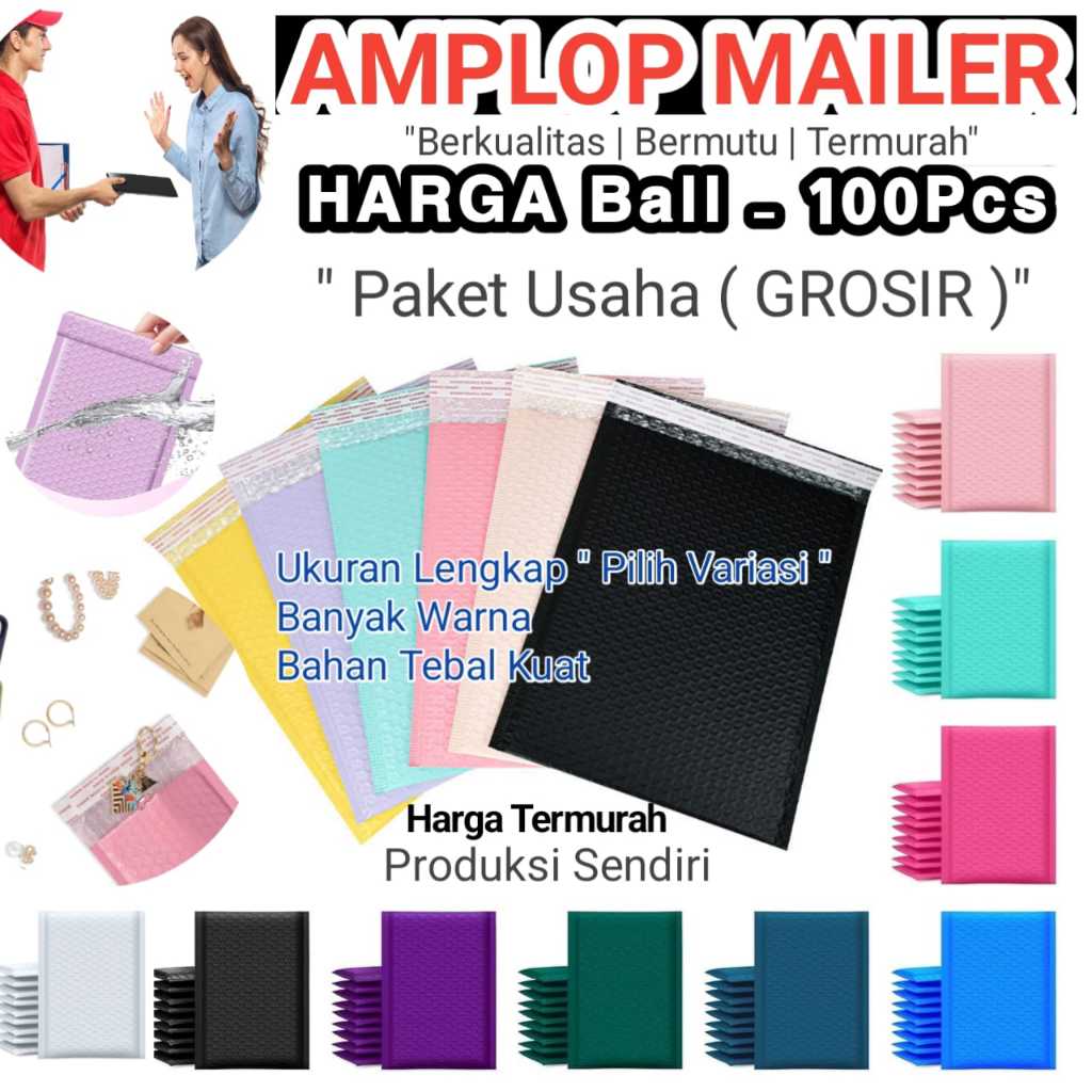 

Amplop Bubble Mailer Packing Paket 11x19 12x22 15x20 16x22 18x27 17x30 20x30 20x34 25x35 25x40 30x42