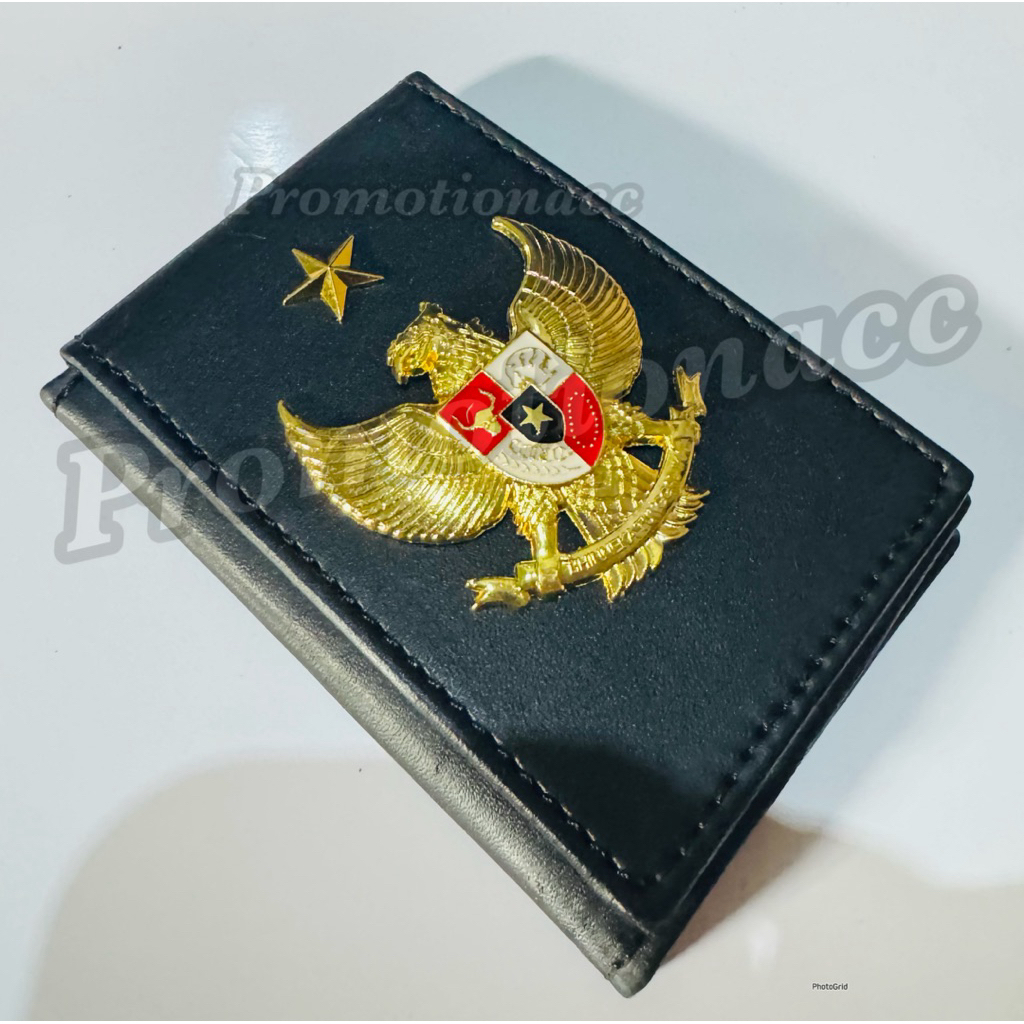 Dompet Kartu / Dompet ID Card Name Tag GARUDA PANCASILA Bintang 1 Kulit PREMIUM 100% ORIGINAL