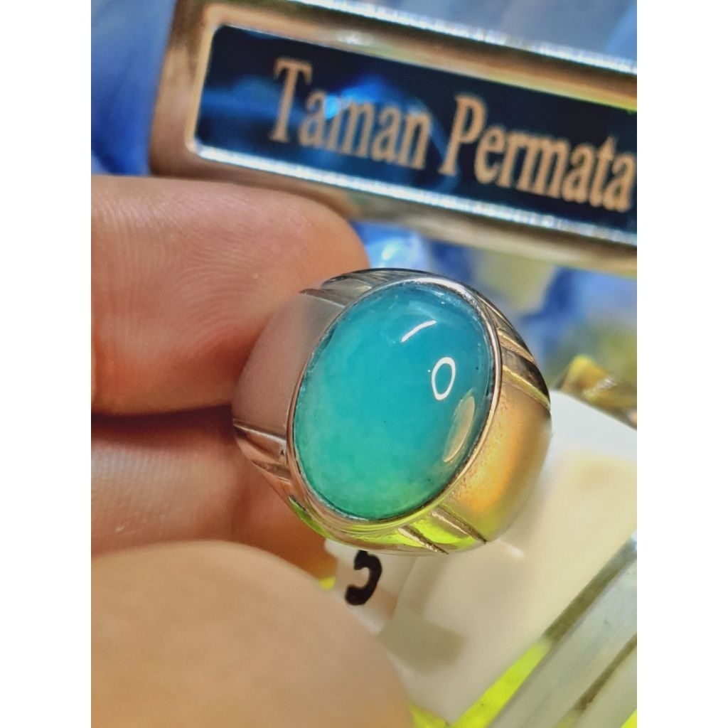 Cincin Batu Bacan Palamea Natural Original | Elegant