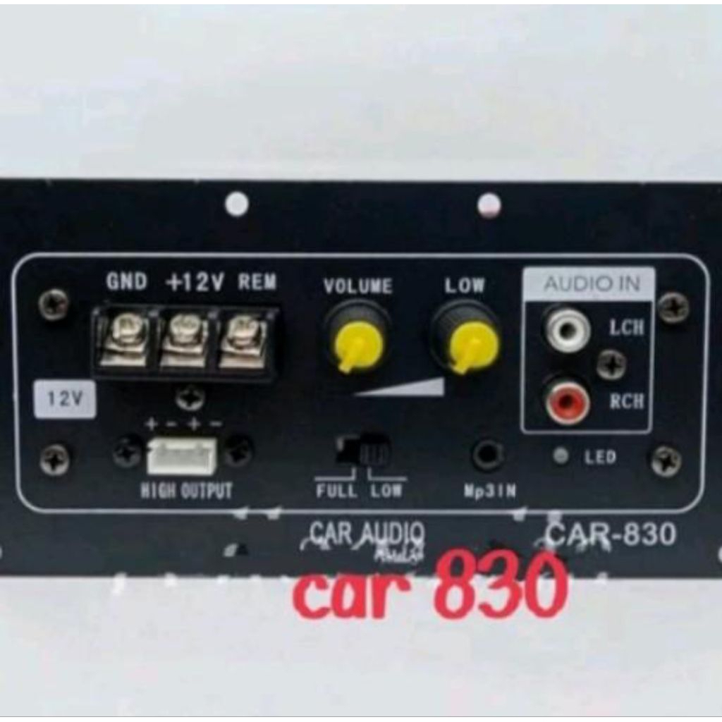 Power kit Subwoofer Aktif Bass tube Mobil 12 Volt Tingal pasang