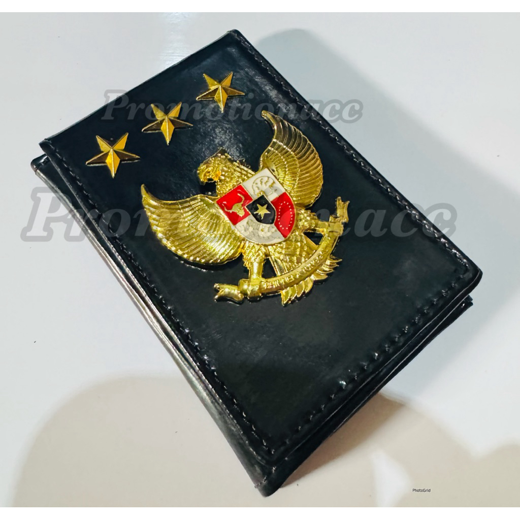 

Dompet Kartu / Dompet ID Card Name Tag / Dompet KTA Lencana GARUDA Bintang 3 Kulit Glossy PREMIUM 100% ORIGINAL