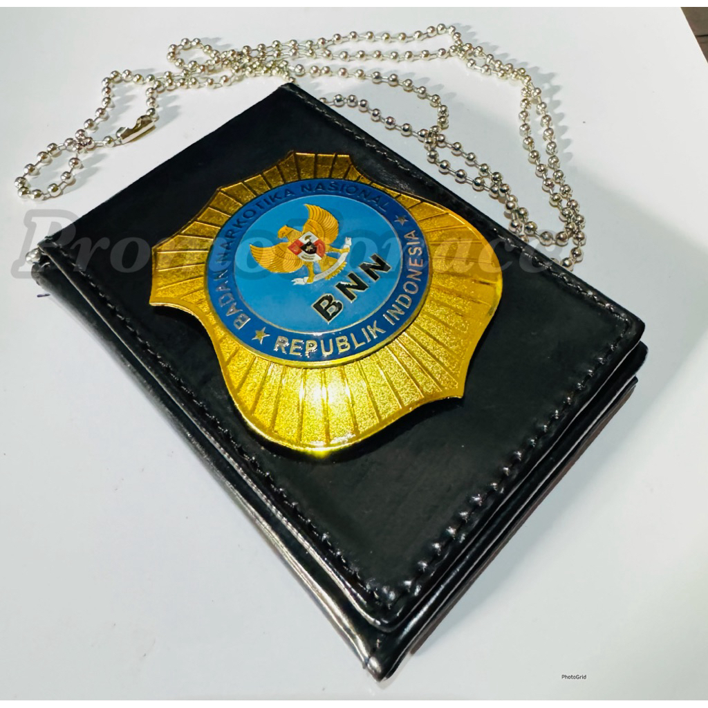 Dompet KTA BNN/ Dompet Kalung Lencana BNN / Dompet Kartu ID Card Name Tag Kulit PREMIUM