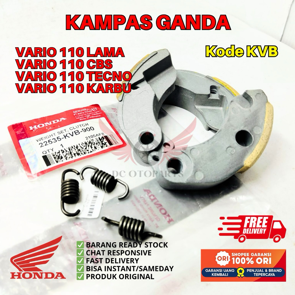 KVB KAMPAS GANDA HONDA VARIO 110 ORIGINAL AHM HONDA, KAMPAS GANDA ORIGINAL VARIO 110 CBS, KAMPAS GAN