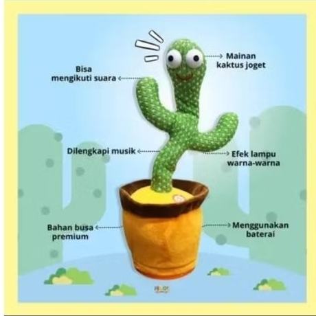 Mainan Kaktus Menari / Mainan Kaktus Dancing