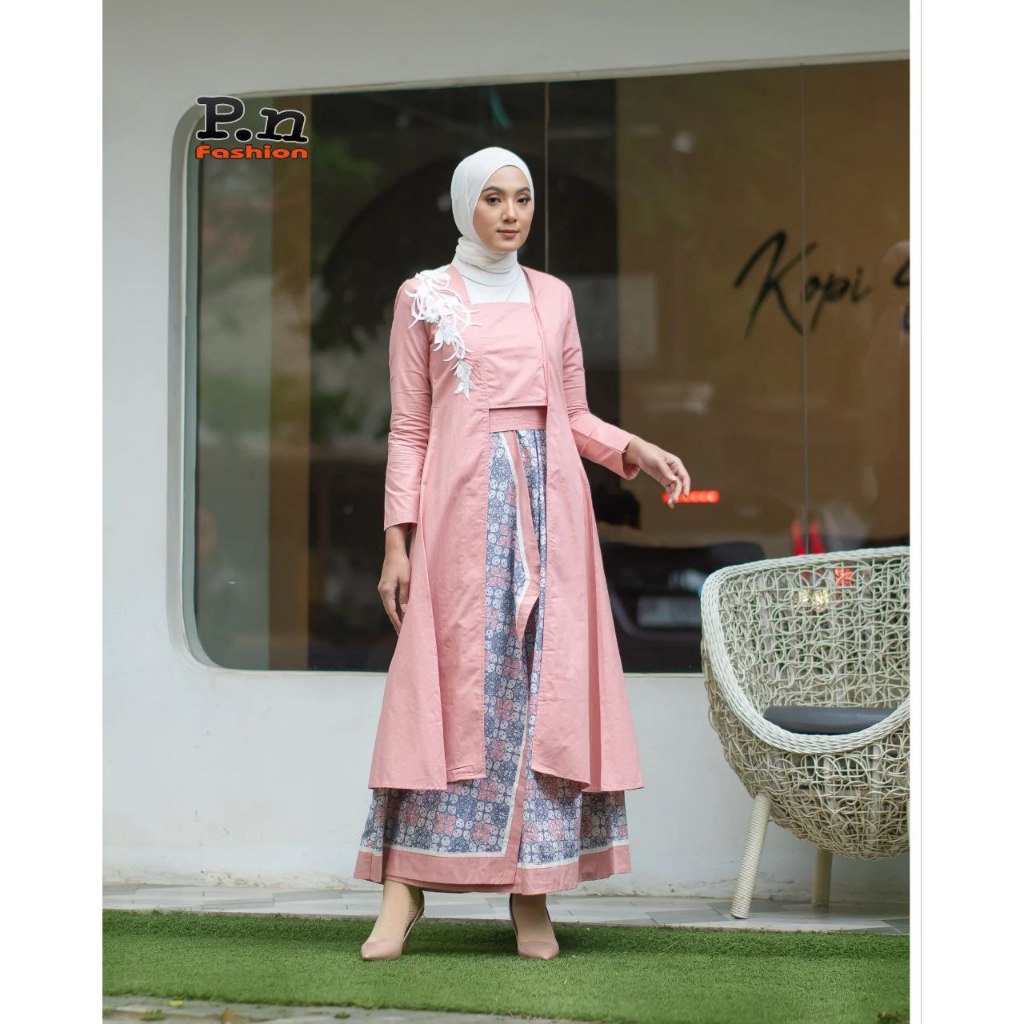 Dress wanita, fashion muslim, dress wanita, hijab dress, muslim wanita, dress busui, gamis linggam, 